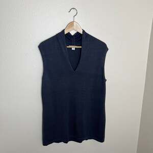 Coldwater Creek Gray Sleeveless Sweater Large